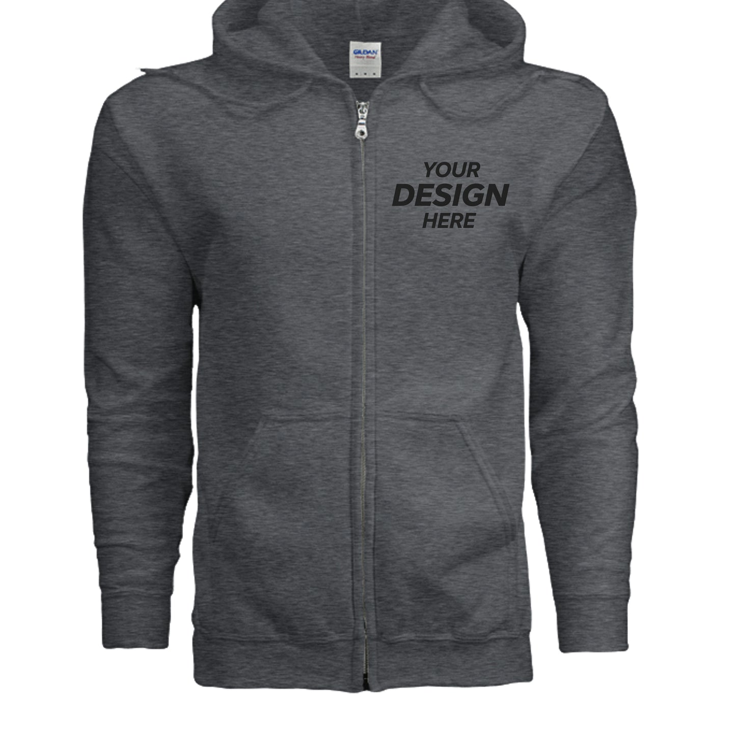 DARK HEATHER - G186 - FRONT